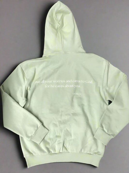 God Is Peace Hoodie - Palm Green