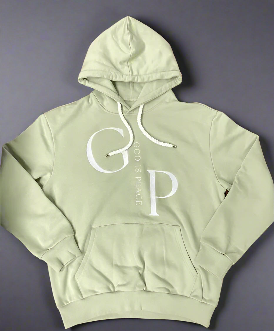 God Is Peace Hoodie - Palm Green